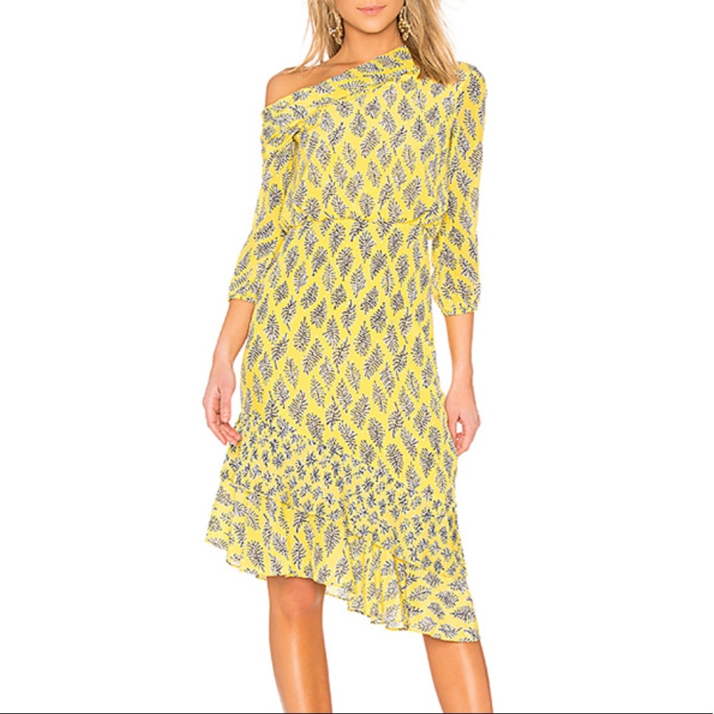 SALONI Lexie Dress in Golden Alga